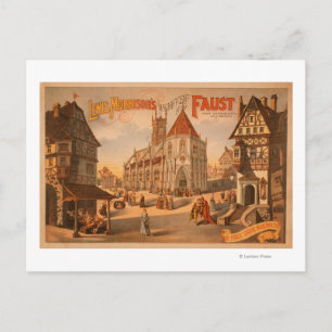 Carte Postale Magnifique Nouveau Faust Nuremberg Allemagne Poste