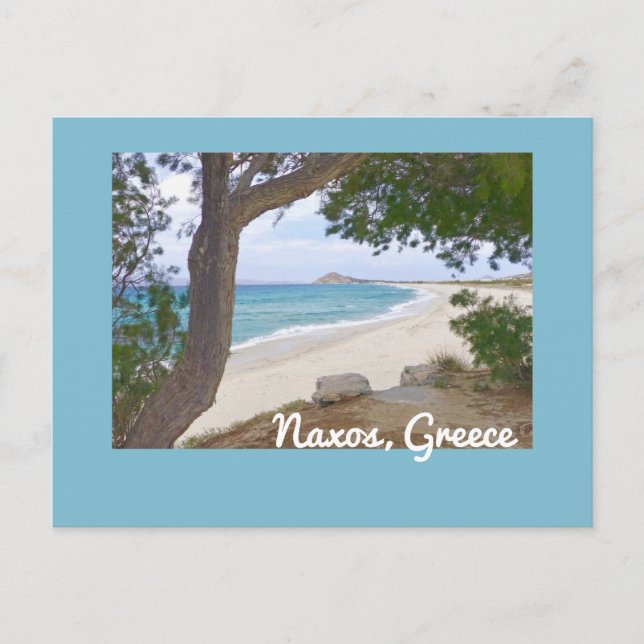Carte Postale Magnifique plage déserte/NAXOS, GRÈCE (Devant)