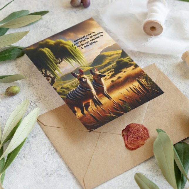 Carte Postale Magnifique Protèle Gracieusement Dans Les Prairies (Créateur téléchargé)