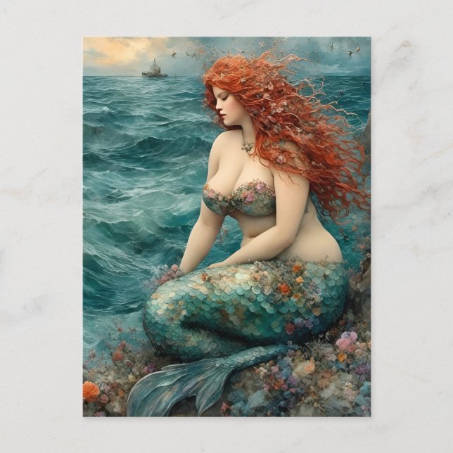 Carte Postale Magnifique sirène (Devant)
