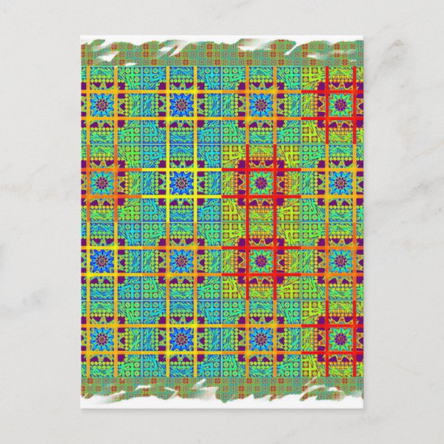 Carte Postale Magnifique Tribal sud-africain Tribal Print vecteu (Devant)