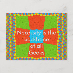 Carte Postale Magnifique vecteur ethnique coloré européen extrao