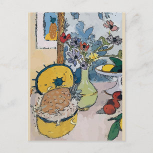 Carte Postale Magnolia à Vase, après Matisse