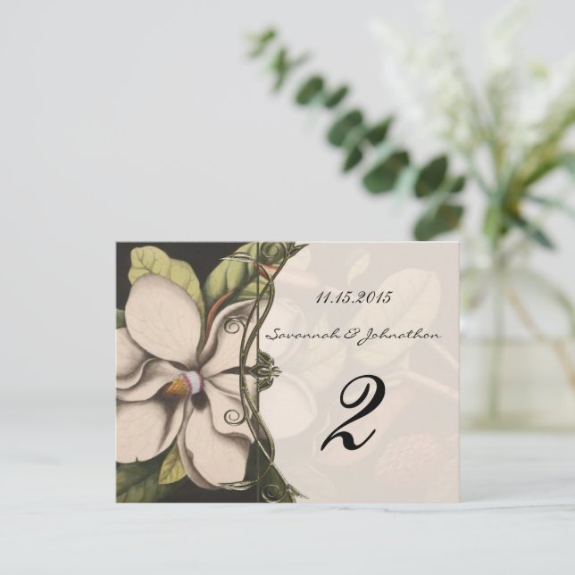 Carte Postale Magnolia Mariage (Debout devant)