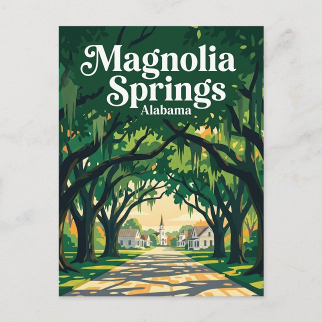 Carte Postale Magnolia Springs États-Unis (Devant)