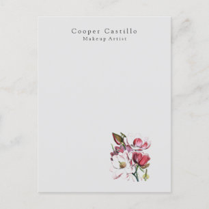 Carte Postale Magnolias minimalistes professionnels simples