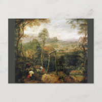 Magpie sur la potence par Pieter Bruegel