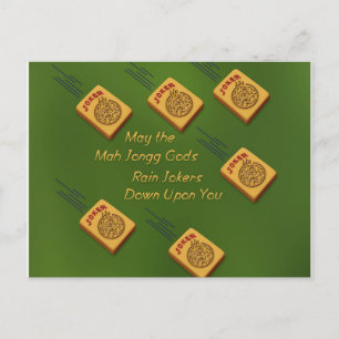 Carte Postale Mah Jong souhaite