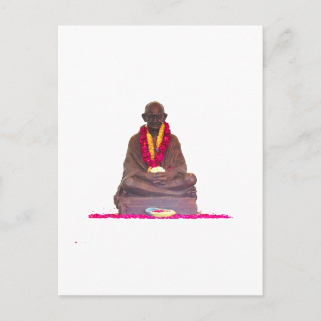 Carte Postale Mahatma GANDHI Père de Nation Inde (Devant)