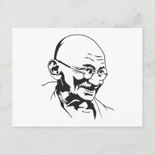 Carte postale Mahatma Gandhi Portrait
