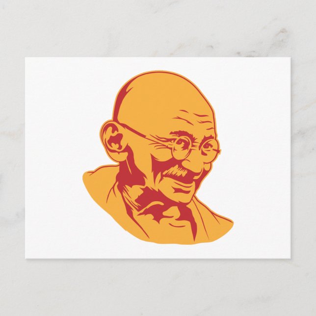 Carte postale Mahatma Gandhi Portrait (Devant)