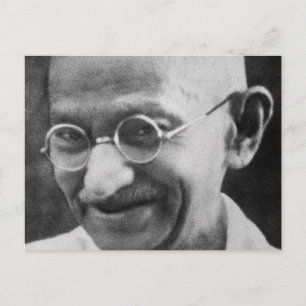 Carte Postale Mahatma Ghandi Portrait Photographie