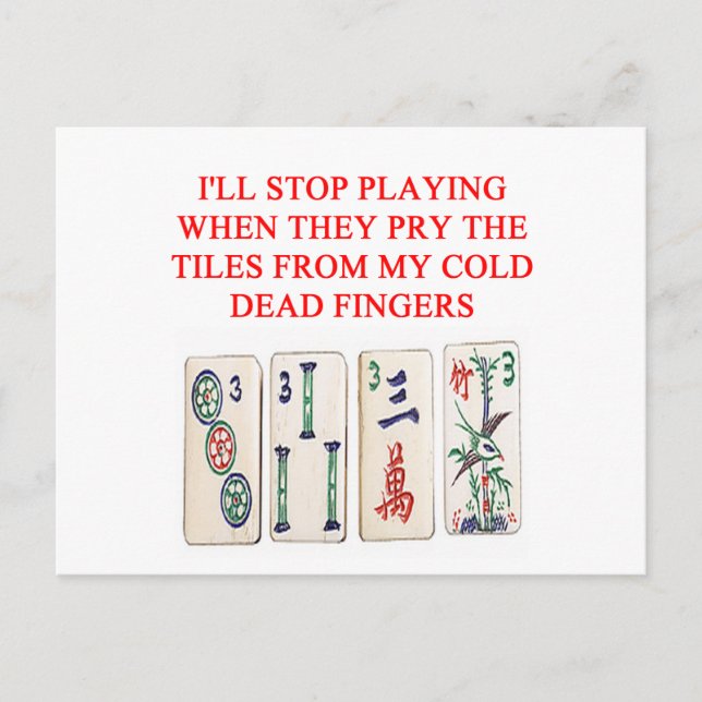 Carte Postale mahjong (Devant)