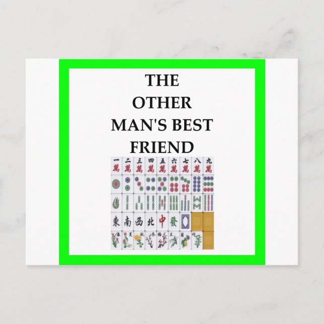 Carte Postale mahjong (Devant)