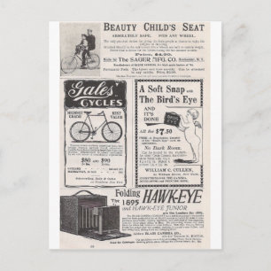 Carte Postale Mai 1895 Harper's Ads