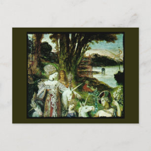 Carte Postale Maidens et Unicorns