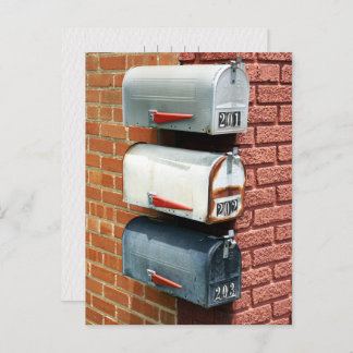 CARTE POSTALE MAIL BOX POST BOX POSTCROSSING