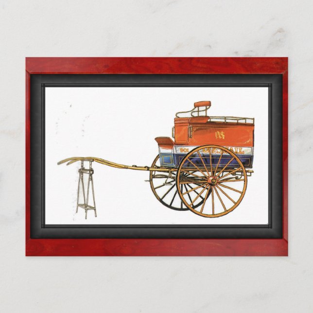 Carte Postale Mail Cart, États-Unis (Devant)