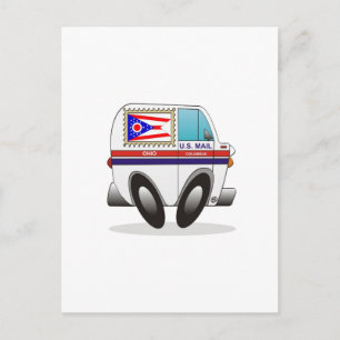 Carte Postale Mail Truck OHIO