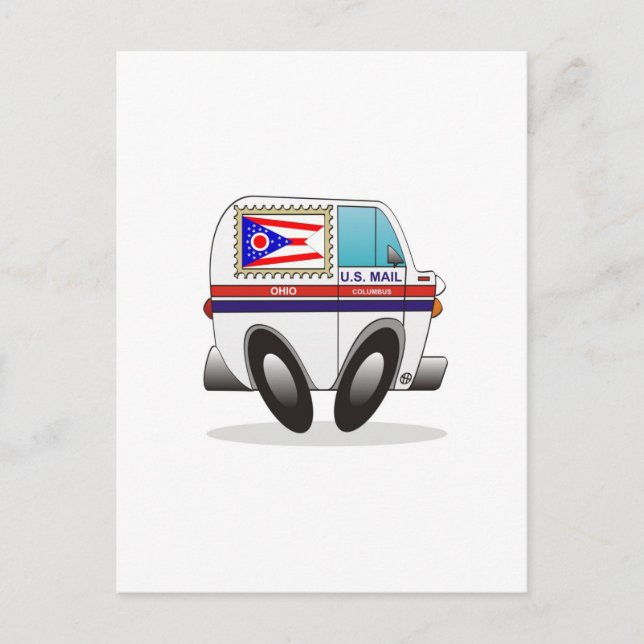 Carte Postale Mail Truck OHIO (Devant)