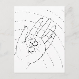 Carte postale - Main avec des bijoux
