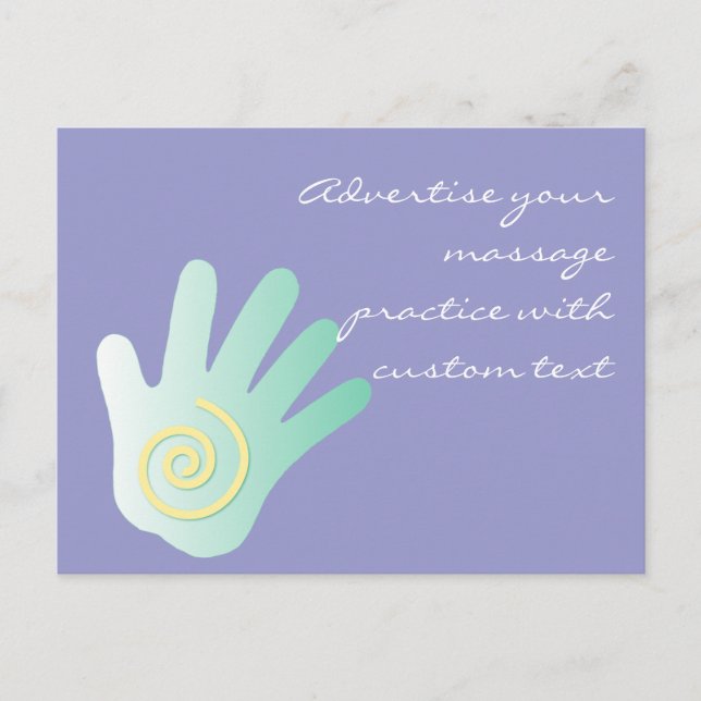 Carte Postale Main de guérison (Devant)