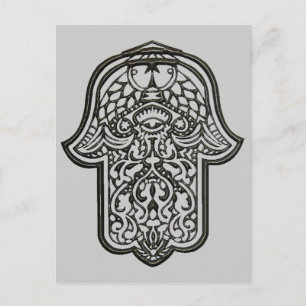 Carte Postale Main de henné de Hamsa (Original)
