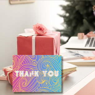 Carte Postale Main dessinée Curly Motif Abstrait