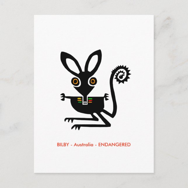 Carte Postale Main -  - Faune australienne - marsupial -  (Devant)