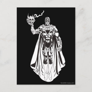 Carte Postale Main noire avec crâne 3