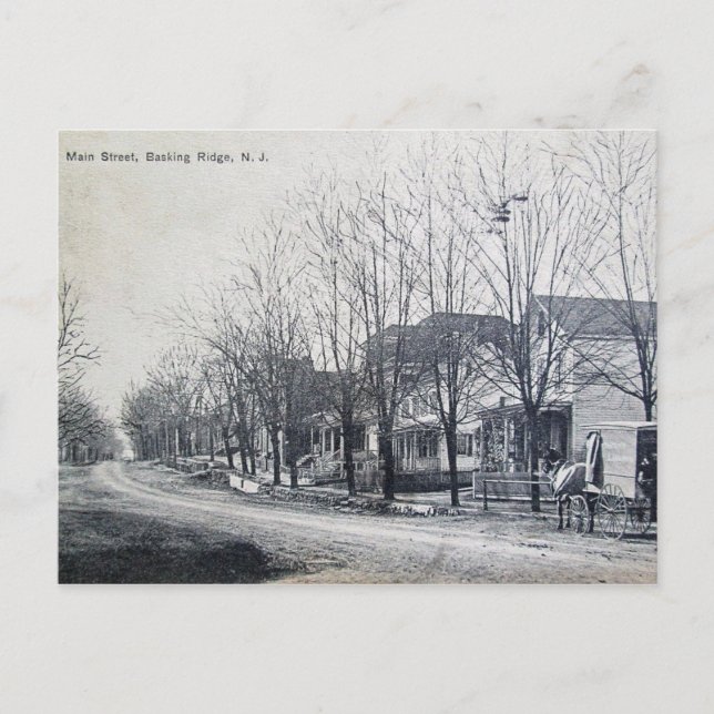 Carte Postale Main St, Basking Ridge, NJ Vintage (Devant)