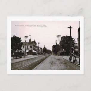 Carte Postale Main St, Belmar, New Jersey Vintage