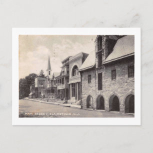 Carte Postale Main St, Blairstown, New Jersey Vintage