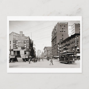 Carte Postale Main St., Buffalo, New York 1900 Vintage