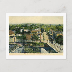 Carte Postale Main St de Bluff, Clinton, NJ Vintage