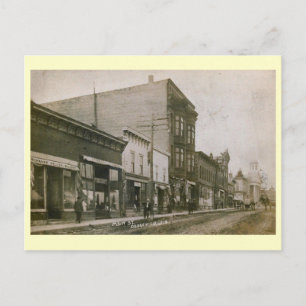 Carte Postale Main St, Dodgeville, Wisconsin Vintage