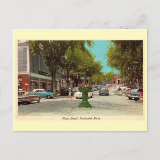 Carte Postale Main St Nantucket c1960s Style Vintage