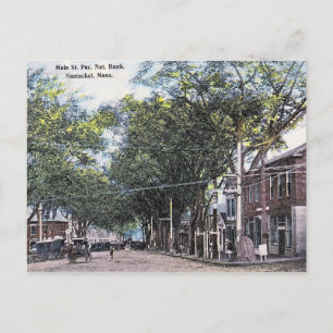 Carte Postale Main St, Nantucket, Massachusetts, Vintage