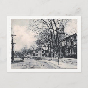 Carte Postale Main St., Pt. Jefferson, New York Vintage