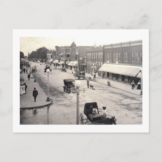 Carte Postale Main St, Rahway, NJ Vintage (Devant)
