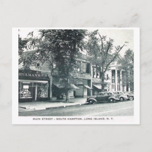 Carte Postale Main St, Southampton, Long Island NY Vintage