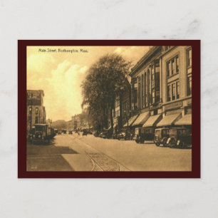 Carte Postale Main Street, Northampton, Massachusetts Vintage