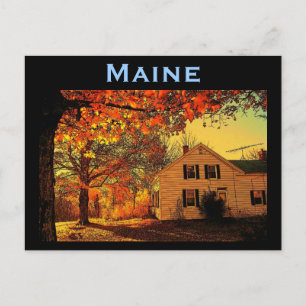 Carte postale Maine Autumn