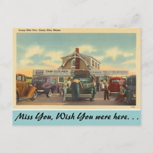 Carte Postale Maine, Camp Ellis Pier
