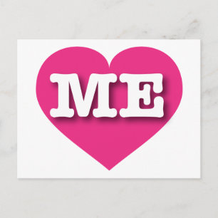 Carte Postale Maine Hot Pink Heart - Je m'aime