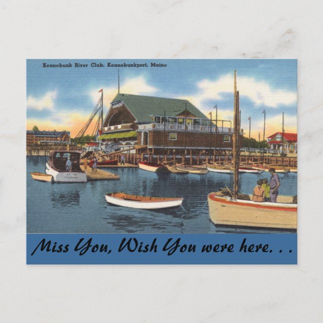 Carte Postale Maine, Kennebunk River Club (Devant)