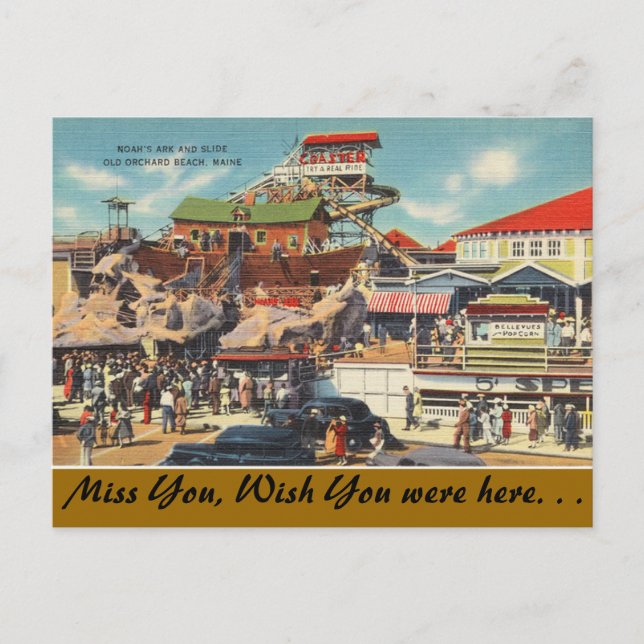Carte Postale Maine, Noah's Ark, Old Orchard Beach (Devant)