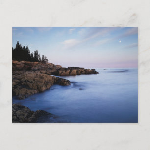 Carte Postale Maine, Parc national d'Acadia, Coucher de lune