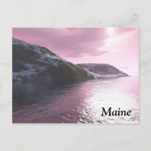 Carte postale Maine Pink Sunrise par Tamara Ward