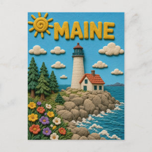 Carte Postale Maine Portland Head Moderne KLAYKOO